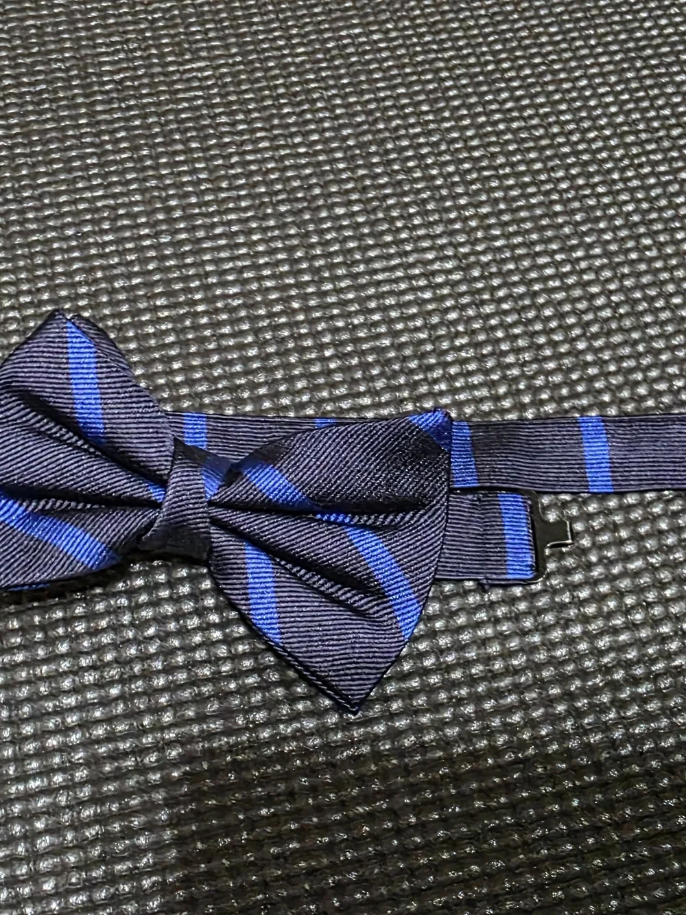 Polo by Ralph Lauren Navy and Royal Blue Striped Kids Bow Tie